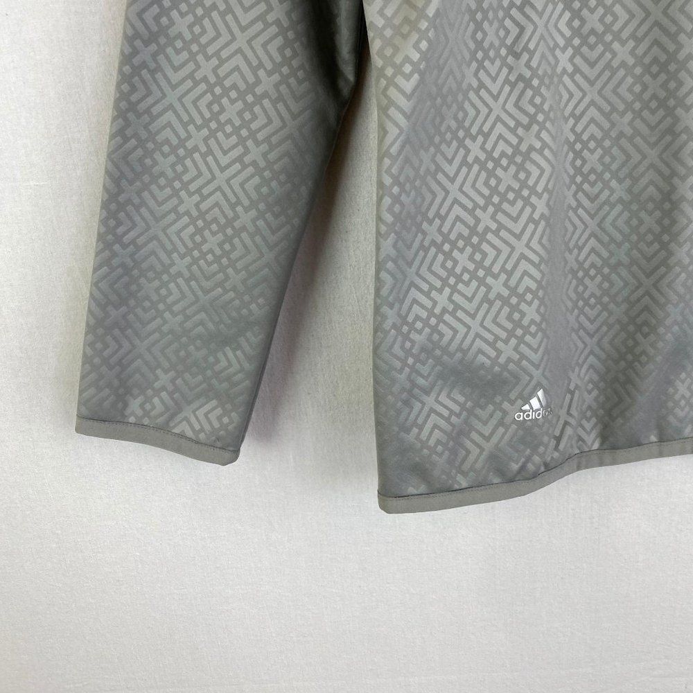 ADIDAS Gray Quarterzip Jacket - Picture 3 of 8